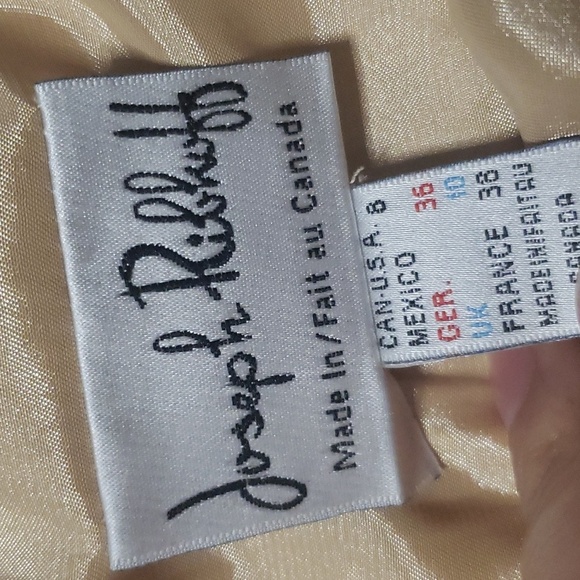 Joseph Ribkoff women's vintage sequin gold skirt size 8 - Picture 5 of 7